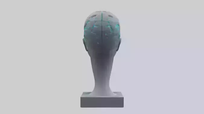 Digital Mind statue model 3D model
