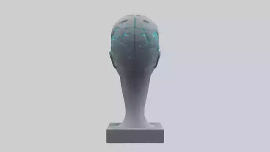 Digital Mind statue model 3D model