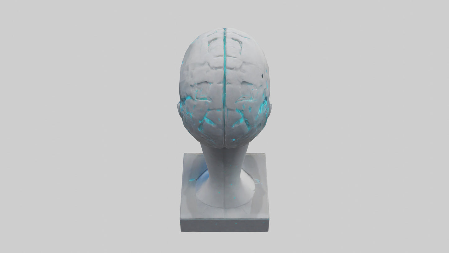 Digital Mind statue model 3D model