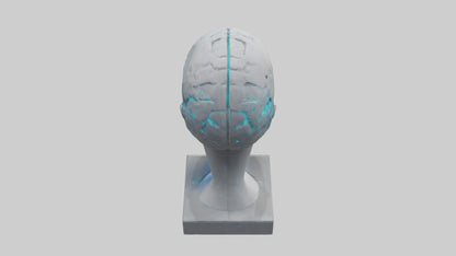 Digital Mind statue model 3D model
