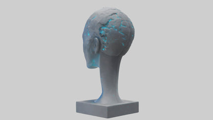 Digital Mind statue model 3D model
