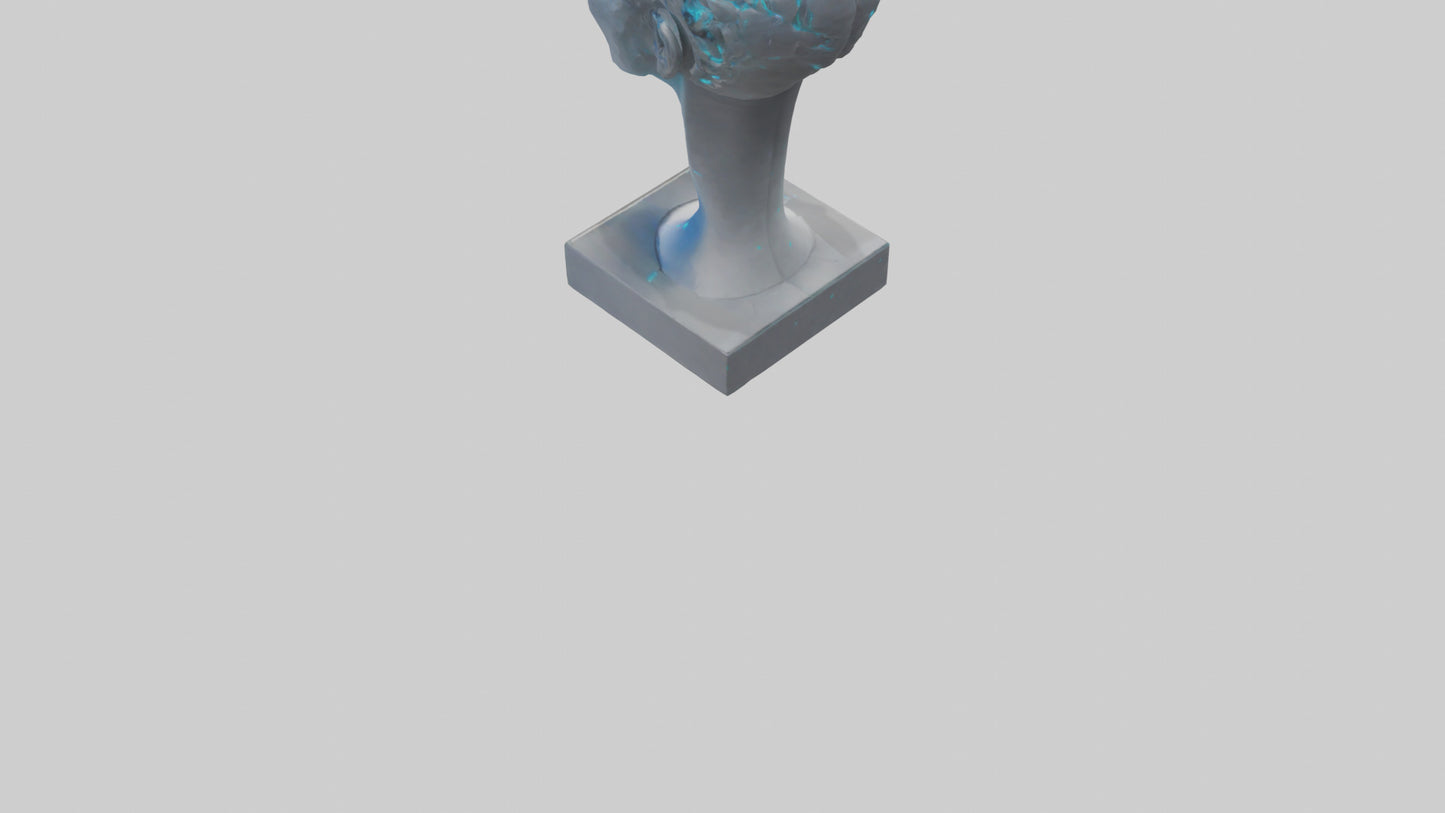 Digital Mind statue model 3D model