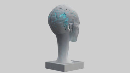Digital Mind statue model 3D model