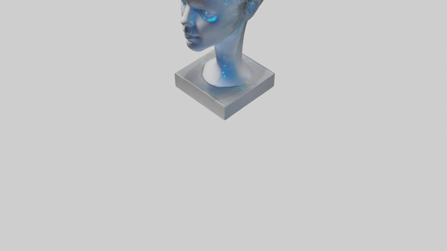 Digital Mind statue model 3D model