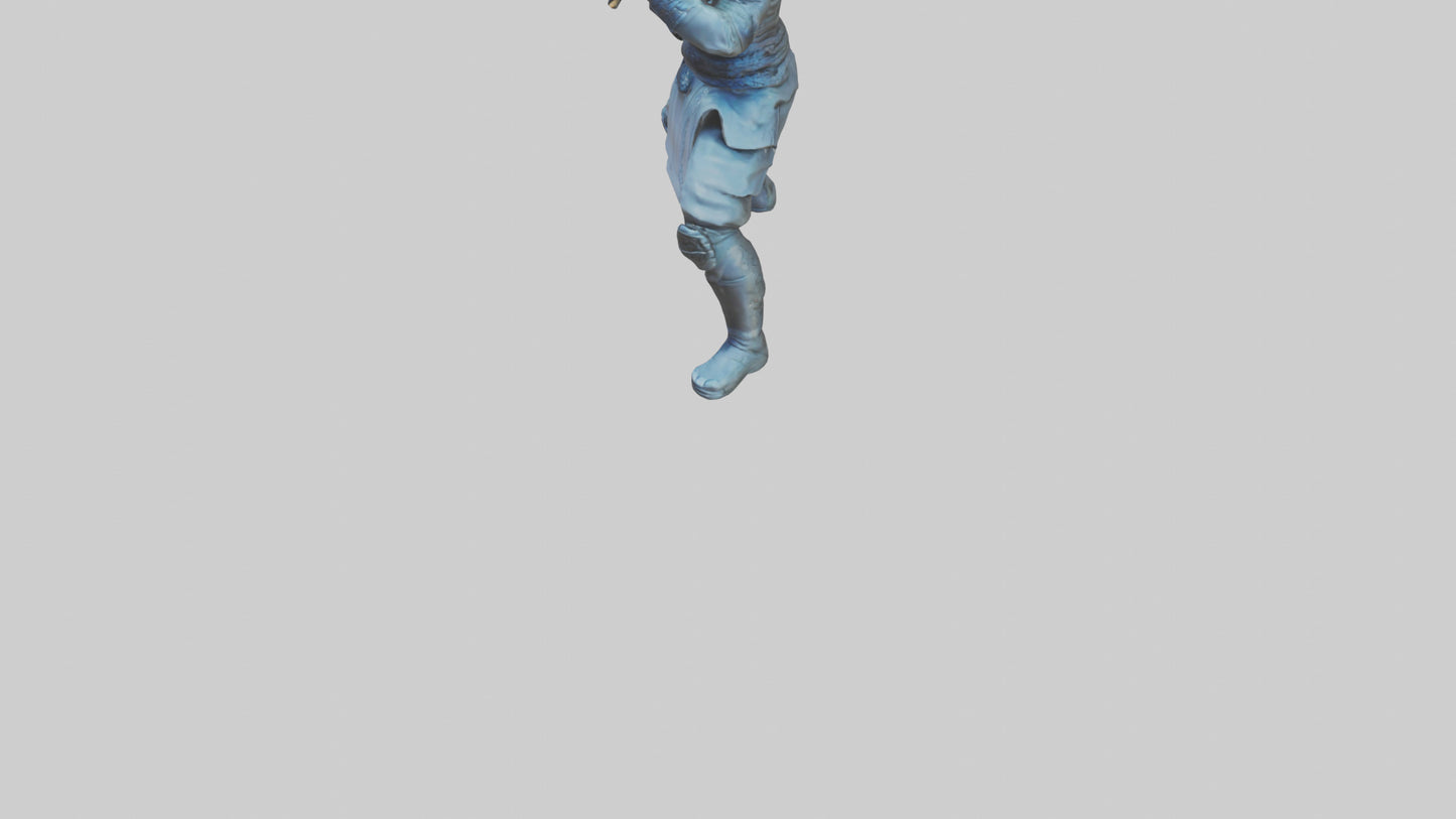 Digital Ninja statue model 3D model
