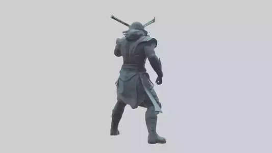 Digital Ninja statue model 3D model