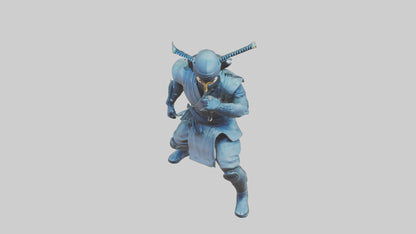 Digital Ninja statue model 3D model