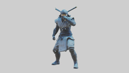 Digital Ninja statue model 3D model