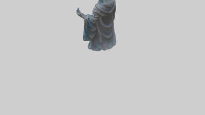 Digital Sorcerer statue model 3D model