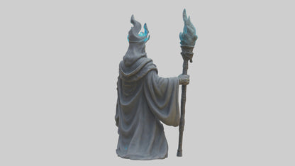 Digital Sorcerer statue model 3D model