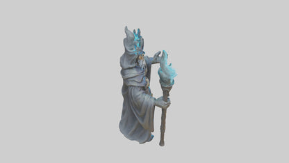 Digital Sorcerer statue model 3D model