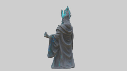 Digital Sorcerer statue model 3D model