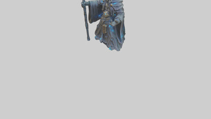Digital Sorcerer statue model 3D model