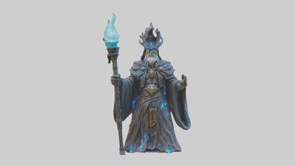 Digital Sorcerer statue model 3D model