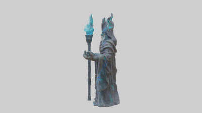 Digital Sorcerer statue model 3D model