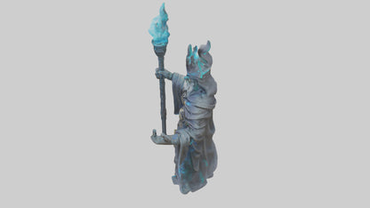 Digital Sorcerer statue model 3D model