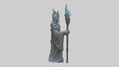 Digital Sorcerer statue model 3D model