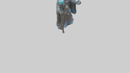 Digital Sorcerer statue model 3D model