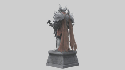Digital Warlord statue model VR / AR / low-poly