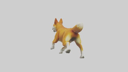 Dingo chasing prey model 3D model