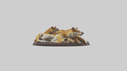 Dingo pack resting model 3D model