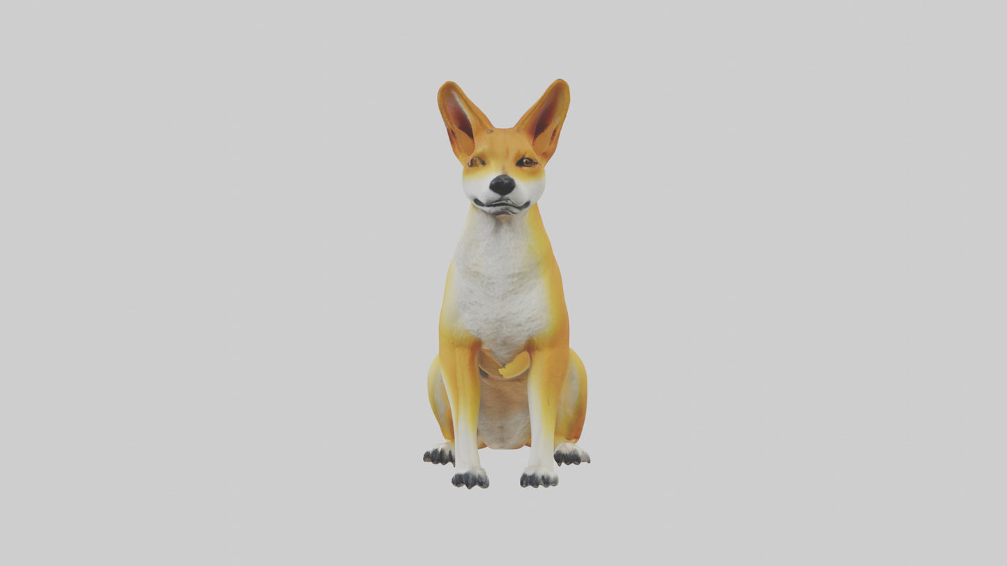 Dingo sitting model 3D model