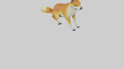 Dingo sitting model 3D model