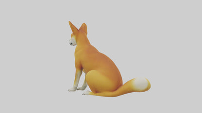 Dingo sitting model 3D model