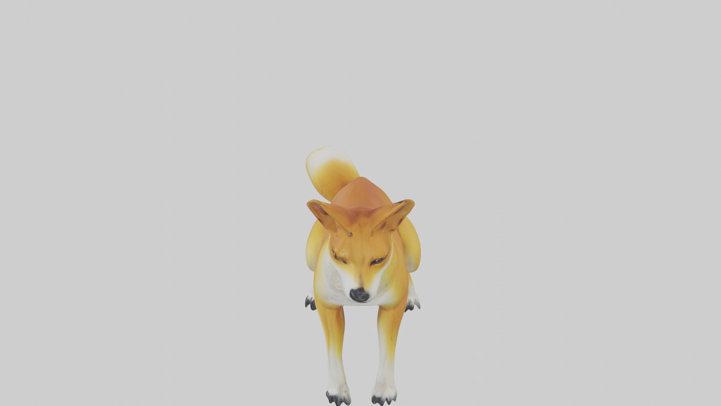 Dingo sitting model 3D model