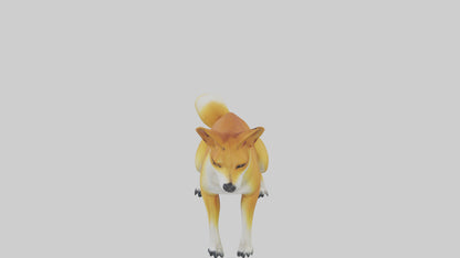 Dingo sitting model 3D model
