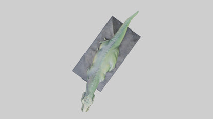 Dinosaur Memorial statue model 3D model