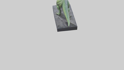 Dinosaur Memorial statue model 3D model
