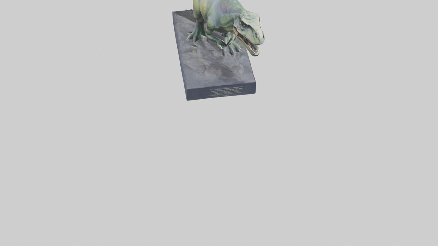 Dinosaur Memorial statue model 3D model