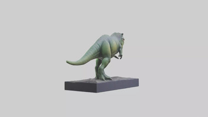 Dinosaur Memorial statue model 3D model