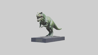 Dinosaur Memorial statue model 3D model