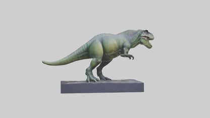 Dinosaur Memorial statue model 3D model
