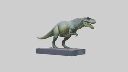 Dinosaur Memorial statue model 3D model