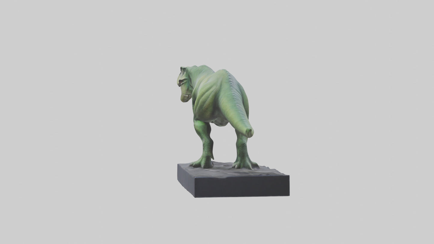 Dinosaur Memorial statue model 3D model