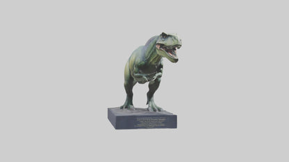 Dinosaur Memorial statue model 3D model
