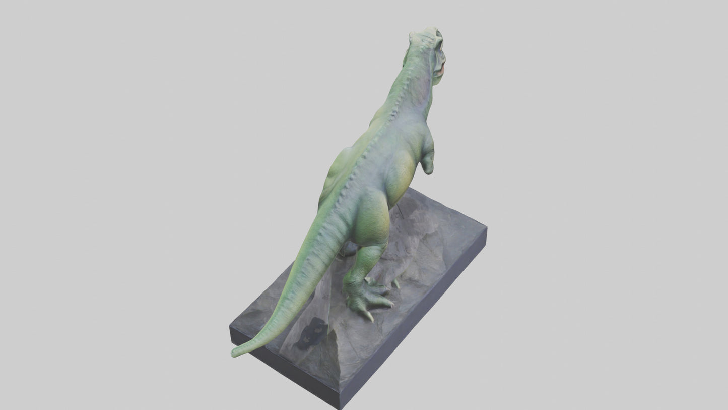 Dinosaur Memorial statue model 3D model