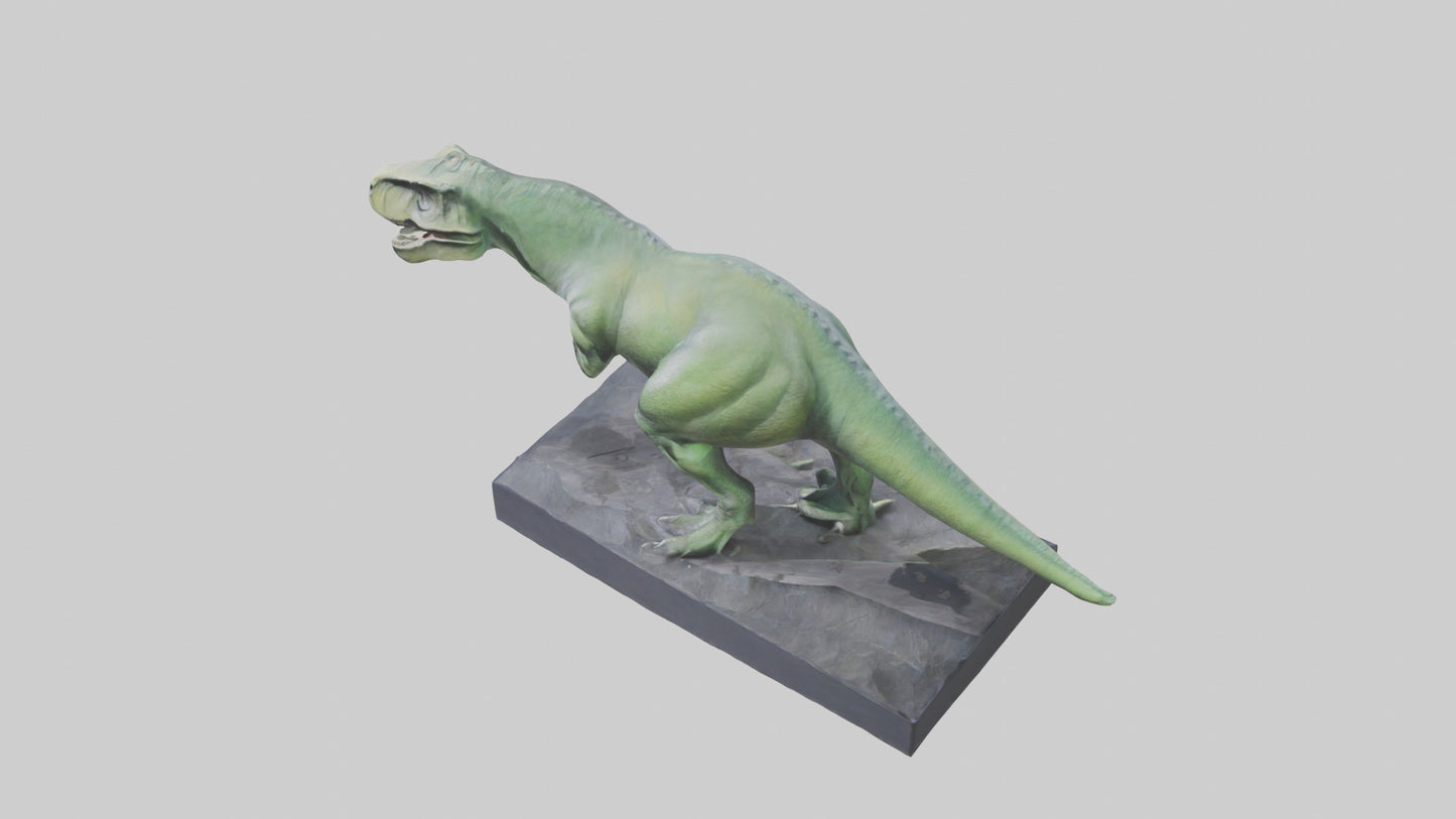 Dinosaur Memorial statue model 3D model