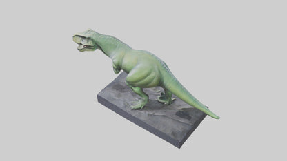 Dinosaur Memorial statue model 3D model