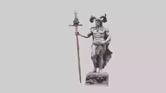 Dionysian Warrior statue model VR / AR / low-poly