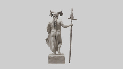 Dionysian Warrior statue model VR / AR / low-poly