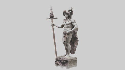 Dionysian Warrior statue model VR / AR / low-poly