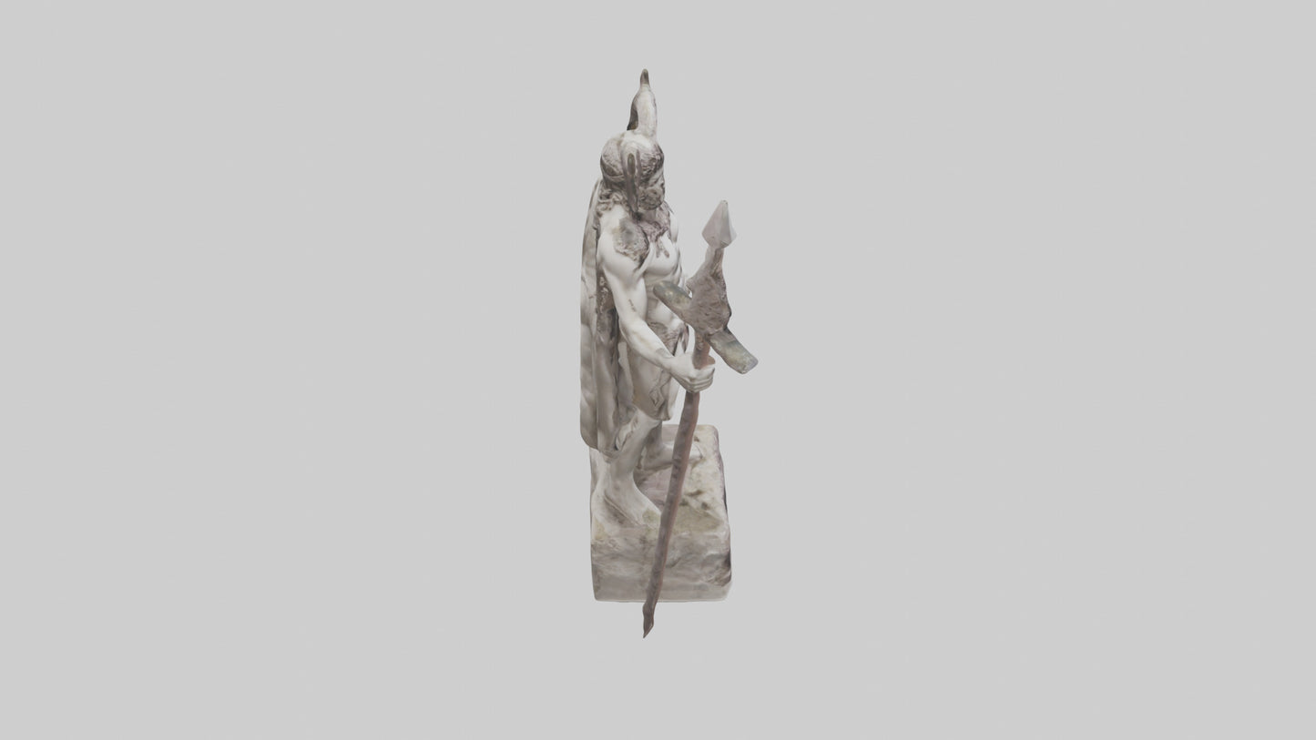 Dionysian Warrior statue model VR / AR / low-poly