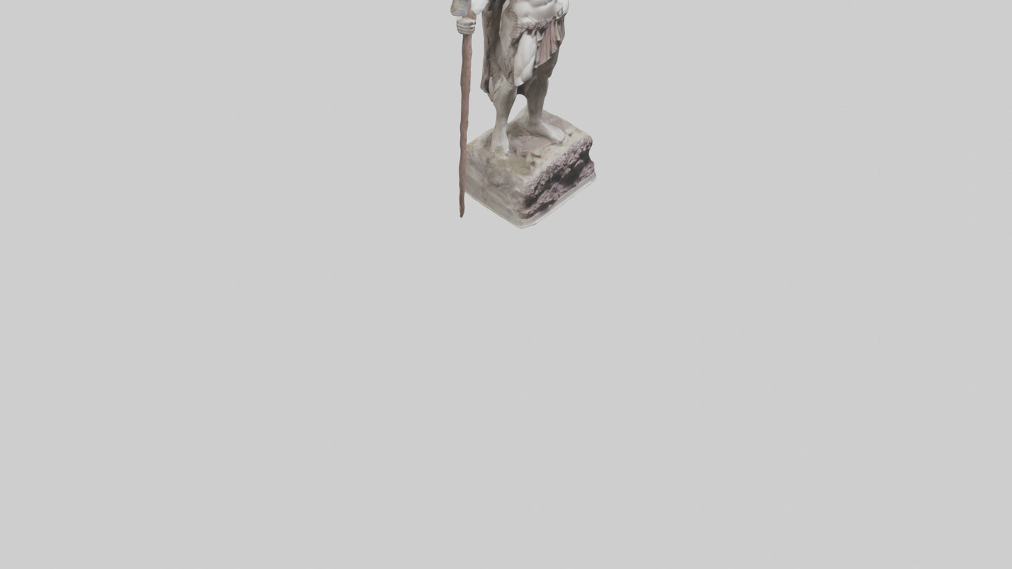 Dionysian Warrior statue model VR / AR / low-poly
