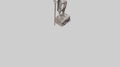 Dionysian Warrior statue model VR / AR / low-poly