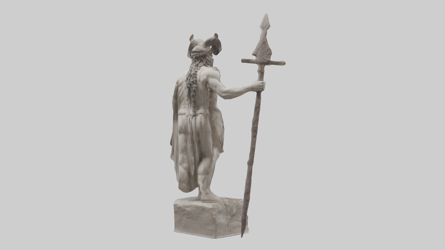 Dionysian Warrior statue model VR / AR / low-poly