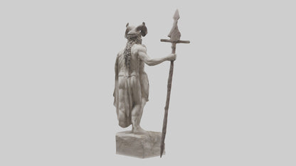Dionysian Warrior statue model VR / AR / low-poly